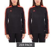 2er Sparpack adidas Tiro LS Damen Trainings-Sweatshirt mit AEROREADY T...