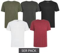 5er Pack Denim Project Herren T-Shirt Baumwoll-Shirt Sommer-Shirt Kurz...