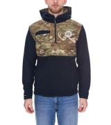 Denim Project Herren Fleece-Pullover mit Camouflage Muster Winter-Hood...