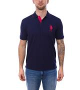 U.S. POLO ASSN. Herren Polo-Hemd mit "3" Patch auf Ärmel Baumwoll-Shir...