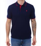 U.S. POLO ASSN. Herren Polo-Shirt Basic-Shirt Baumwoll-Shirt Kurzarm-S...