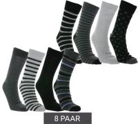 8 Paar TRUE style nachhaltige Baumwoll-Socken mit Komfortbund Oeko-Tex...