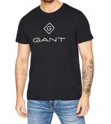 GANT Herren T-Shirt mit großem Marken-Print Baumwoll-Shirt Rundhals-Sh...