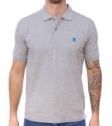 U.S. POLO ASSN. Herren Polo-Shirt Basic-Shirt Baumwoll-Shirt Kurzarm-S...