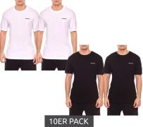 10er Pack HECHTER STUDIO Herren Rundhals-Shirt Baumwoll T-Shirt NI5810...