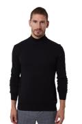 JIMMY SANDERS Stehkragen-Pullover cooler Herren Feinstrick-Pullover Sl...