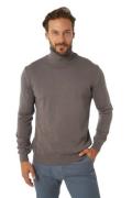 JIMMY SANDERS Rollkragen-Pullover schlichter Herren Slim Fit Strick-Pu...