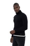 JIMMY SANDERS Rollkragen-Pullover figurbetonter Herren Grobstrick-Pull...