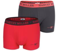 2er Pack HARVEY MILLER POLO CLUB Unterwäsche weiche Herren Boxershorts...