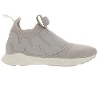 Reebok Schuhe coole Damen Sneaker Pump Supreme Style Hellgrau/Weiß