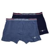 2er Pack HARVEY MILLER POLO CLUB Boxershorts zeitlose Herren Unterwäsc...