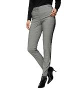 Laura Scott Stoff-Hose modische Damen Karo-Hose mit seitlichen Spitzen...