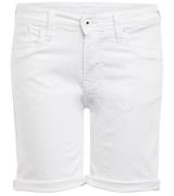 Pepe Jeans Poppy Bermuda schlichte Damen Jeans-Shorts Weiß