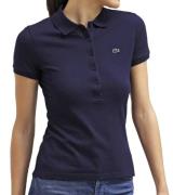 LACOSTE Polo-Hemd klassisches Polo-Shirt für Damen mit Knopfleiste Dun...