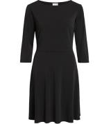 VILA Classy Kleid attraktives Damen Business-Kleid 3/4-Arm-Kleid Schwa...