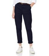 SCOTCH & SODA Chino-Hose lässige Damen Business-Hose mit Gürtel und St...