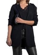 Laura Scott Blazer lang geschnittenes Damen Jackett mit Glitzerstreife...