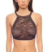 pieces Spitzen-BH bügellos für Damen Büsten-Halter Schwarz