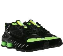 NIKE Shox Enigma SP Low Top Sneaker schöne Damen Turn-Schuhe Schwarz/G...