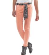 le temps des cerises Neon Hose modisch knallige Damen Stoff-Hose im Ch...