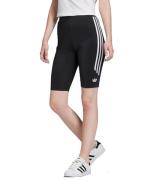 adidas Damen Radler-Hose Sport-Shorts Short Tights Schwarz/Weiß