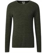 REDEFINED REBEL Herren Strick-Pulli Baumwoll-Pullover Martin Knit Grün