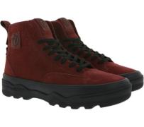 VANS Sentry WC Damen High-Top Sneaker aus Wildleder Rot/Schwarz