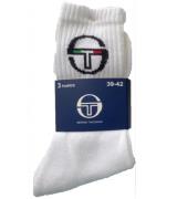 3 Paar Sergio Tacchini Socken aus Baumwolle Tennis-Socken Strümpfe Spo...