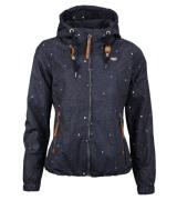 ragwear Darow Damen Übergangs-Jacke wasserabweisende Jacke mit Kapuze ...