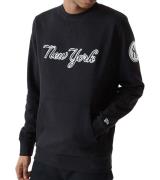 NEW ERA Herren Baumwoll-Pullover mit großem New York Schriftzug Alltag...