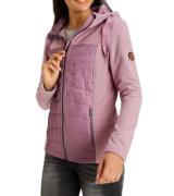 KangaROOS Damen Fleece-Jacke nachhaltige Steppjacke mit Kapuze Übergan...