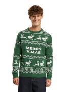 ONLY & SONS Xmas Reg 5 Allover-Strickpullover mit Rundhalsausschnitt u...