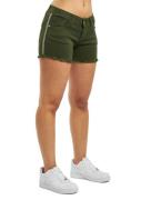Fornarina Amalia Damen Shorts grün aus Baumwolle mit einem Stylischem ...