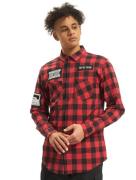 vsct Customized Kariertes Tageshemd rot