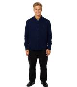 YMC Delinquents Herren Hemd-Jacke mit Brusttasche Baumwoll-Hemd Dunkel...