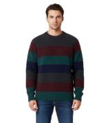 YMC Herren Suedehead Sweatshirt mit Rundhalsausschnitt und Streifen me...