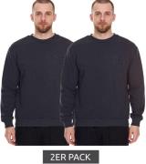 2er Pack STONES Herren Basic-Pullover moderner Baumwoll-Sweater Sweats...