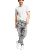 2Y Premium Quinn Herren Karotten-Jeans im Destroyed-Look Baumwoll-Hose...