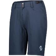Scott Damen Fahrradhosen Flow Trail W/pad MTB Hose kurz Blau