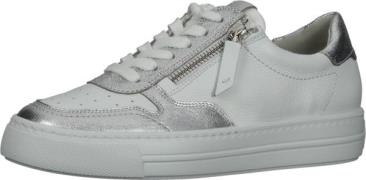 Bequeme paul green Sneaker Schnürschuhe für Damen 5155-053 Weiß