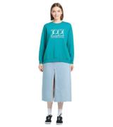 Sporty & Rich Live Longer Rundhals-Sweatshirt Crewneck – Turquoise Grü...