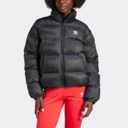 Moderne adidas Short Puffer Damen Jacke mit wärmendem Design Steppjack...