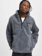bequemer Brandit Herren Troyer aus Teddy-Fleece Sweater mit Stehkragen...