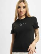 bequemes Karl Kani Damen T-Shirt 220 g/m² mit Baumwolle Schwarz